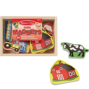 Melissa & Doug Farm Magnets Set  Wooden Barnyard Animals New in the box
